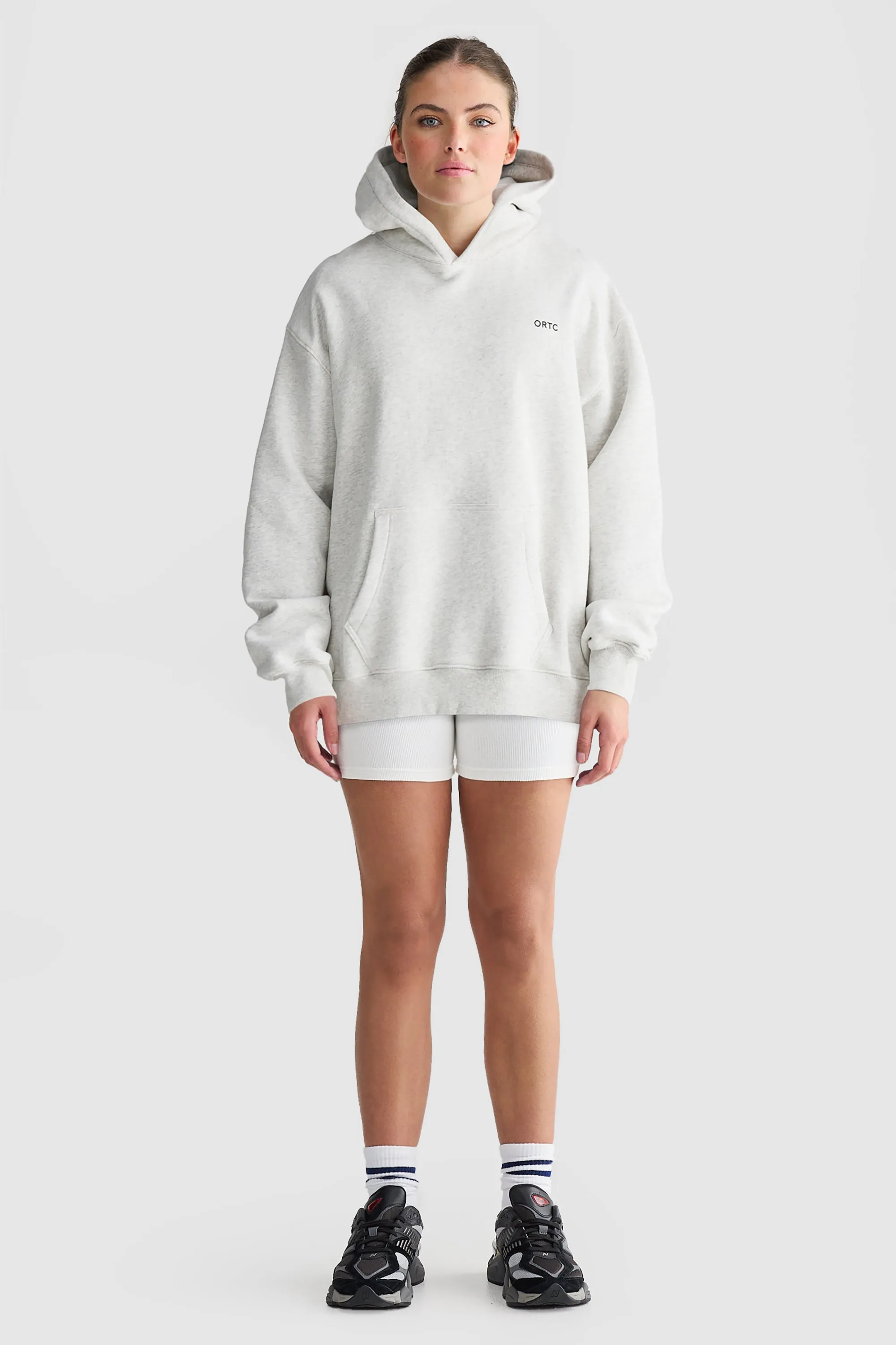 Unisex Darcy Hoodie White Marle