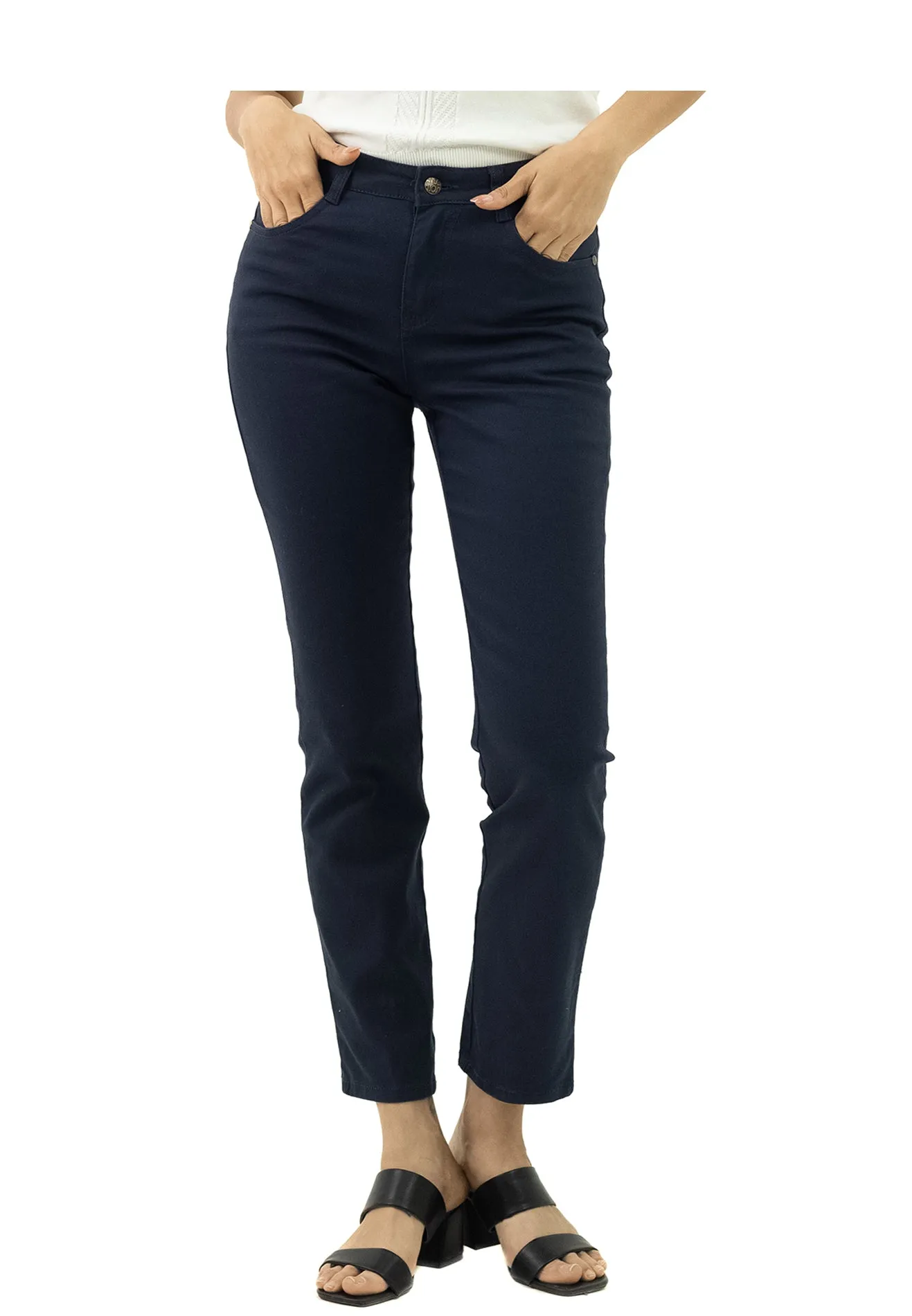 VOIR JEANS #304 High Rise Slim Cut Pants