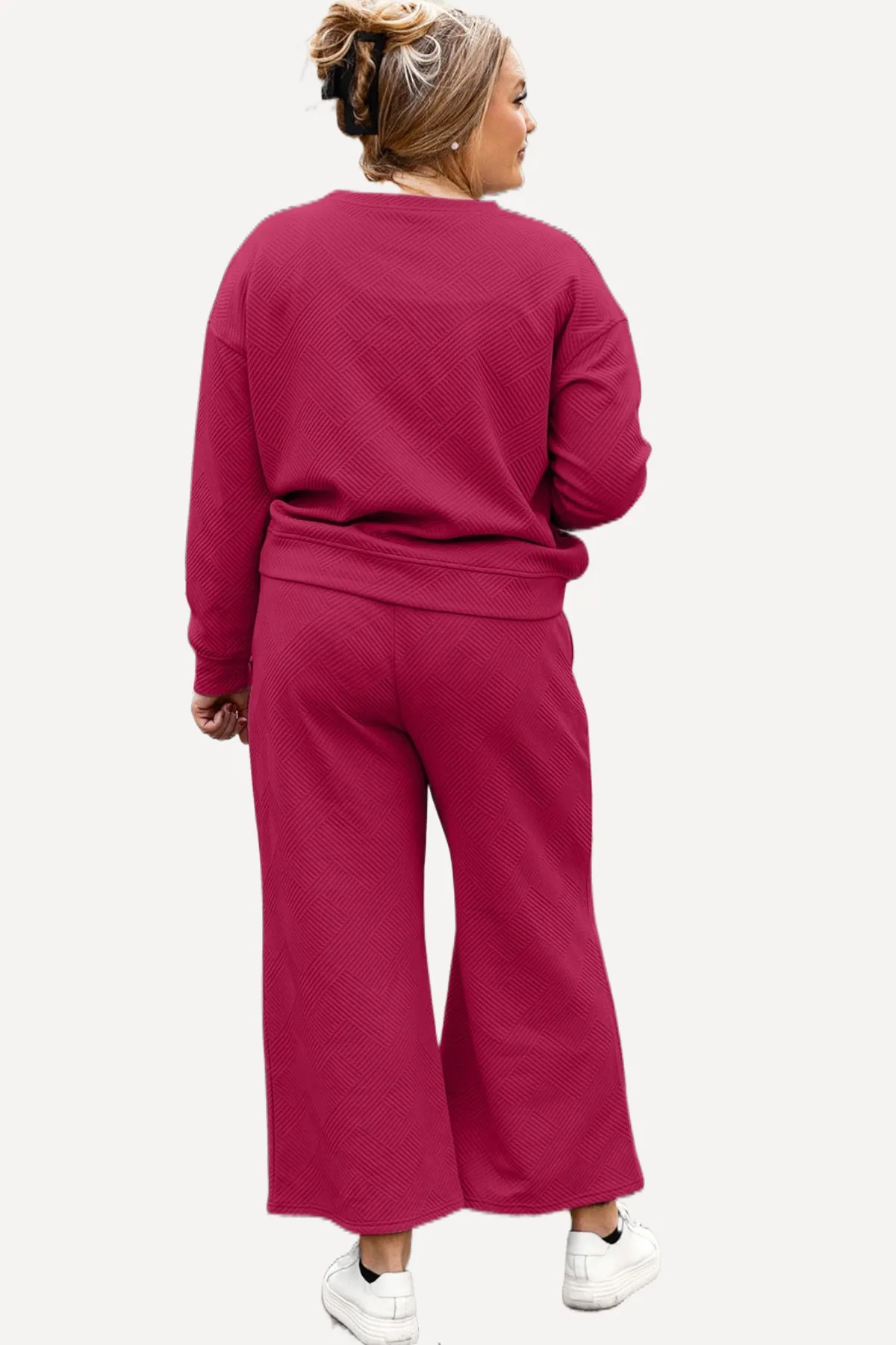 Wide Leg Lounge Pants Set