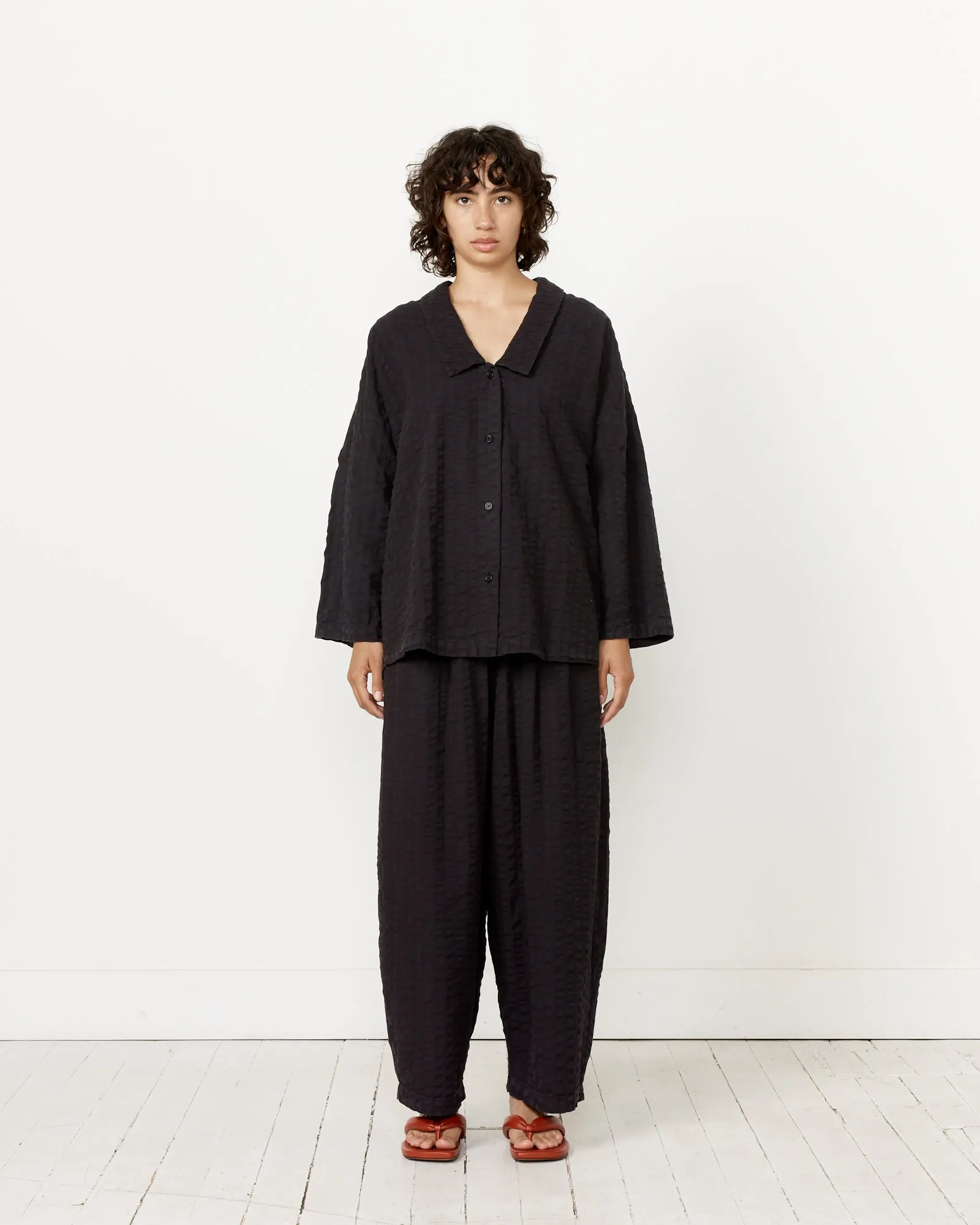 Wide Pant in Ink Black