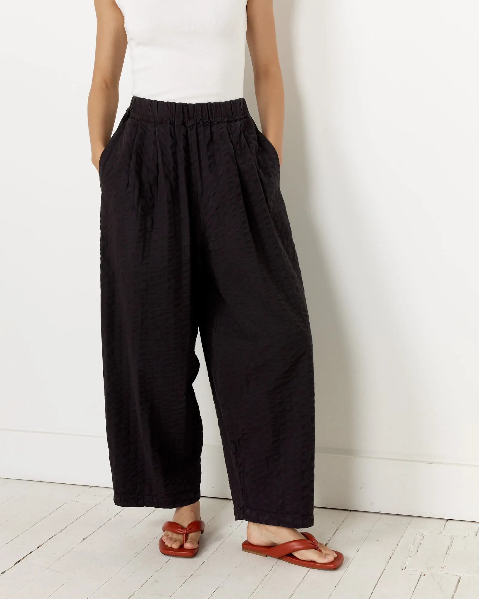 Wide Pant in Ink Black