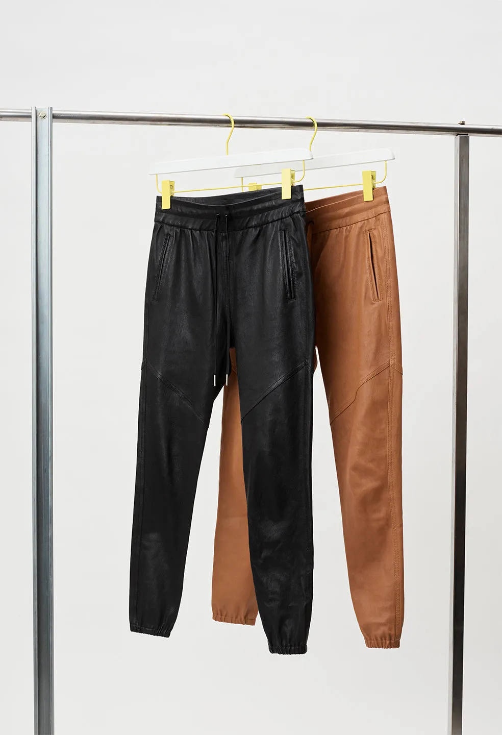 Women's Leather Escobar Pants / Saddle