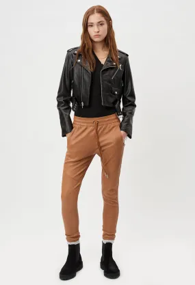 Women's Leather Escobar Pants / Saddle