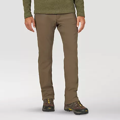 'Wrangler' Men's Fleece Lined Utility Pant - Morel